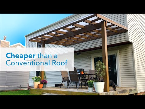 Building a Low-Cost CLEAR Deck Roof