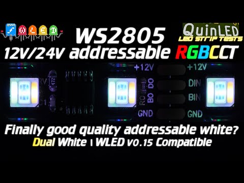 💡QuinLED💡ws2805 dual white addressable LED strip review