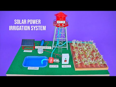 Amazing Solar Power Irrigation System Project Model for school science