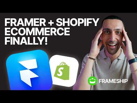Framer Ecommerce Build With Shopify | Tutorial with Frameship