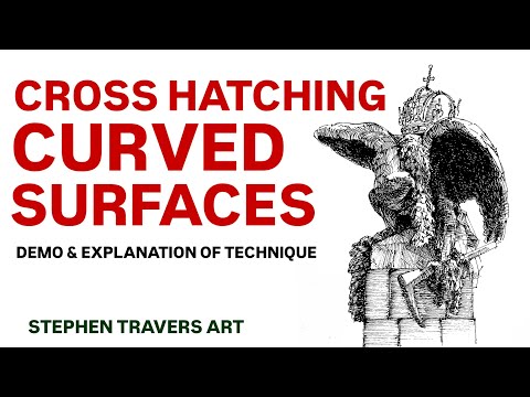 Cross--Hatching on Curved Surfaces