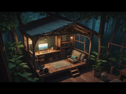 Secret Rain Lofi 🌧️ Cozy Treehouse Beats for a Rainy Night