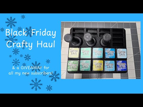 Black Friday Crafty Haul & Subscriber Giveaway #junkjournaling  #craftyhaul