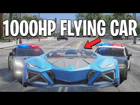 I Became A Getaway Driver In A 1000HP Flying Car on GTA 5 RP