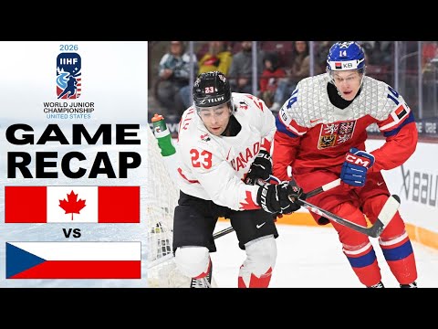CANADA vs CZECHIA HIGHLIGHTS | 2026 World Juniors