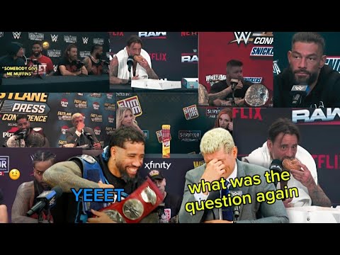 wwe press-conferences on crack...*total chaos*