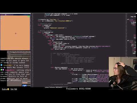 Clojure(script) game dev (browser)-- MULTISTREAM TEST