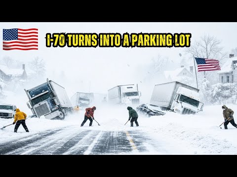 Colorado USA Frozen Over! Dangerous Snowstorm Triggers Huge I-70 Shutdowns