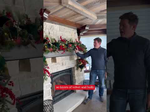 Classic Christmas Mantel Reveal