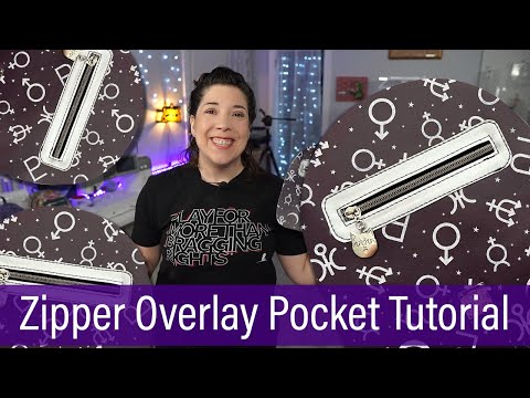 How to Make a Zipper Overlay Pocket for a Bag