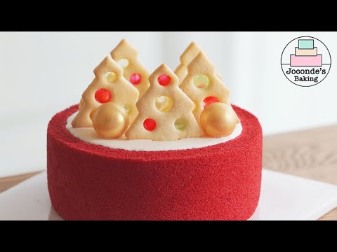 Christmas strawberry cake and Christmas cookies.