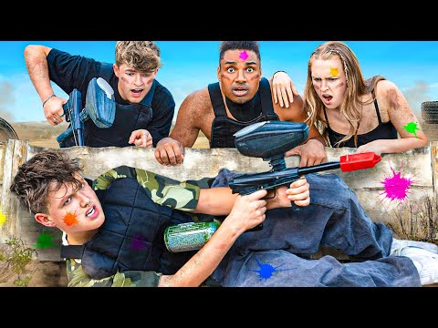 EXTREM HIDE & SEEK in XXL Paintball Arena! (ft. HeyMoritz, Lewinray, Theresa, Alex, Johannes)