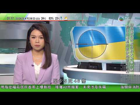 無綫TVB 0200新聞報道|烏克蘭指中部城市第聶伯羅受俄軍空襲|伊朗局勢 分析指美三航母集結中東恐擦槍走火|油價上漲令西澳運動員減少參賽 州政府下月提更多紓困措施|宏福苑|居民上樓拍海景留念