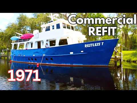 Commercial Steel Hull REFIT to Luxury Liveaboard! 1971 57' Sermons Expedition Trawler $349K