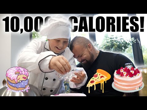 My Son Chooses My FOOD for a DAY (10,000+ CALORIES) - Eddie Hall