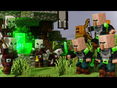 Villagers vs Pillagers EP2 - REVENGE.... - The guardians of the village EP 2 (Minecraft animation)