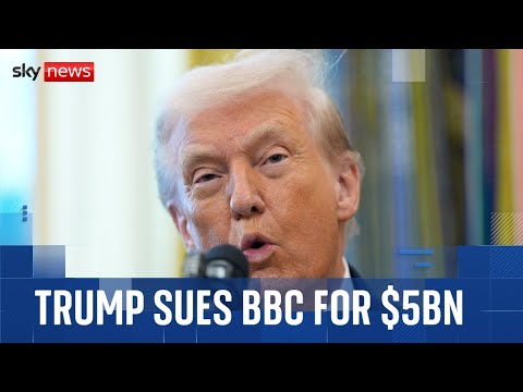 Trump sues BBC for $5bn