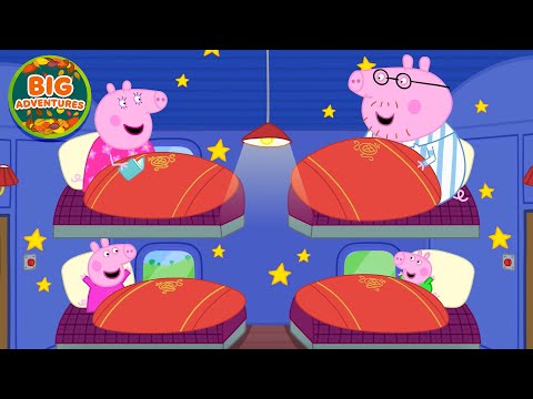 Peppa Pig Goes on a Night TRAIN Sleepover Adventure 🌙🚂 | Tales | Cartoon for Kids | 20 Minutes