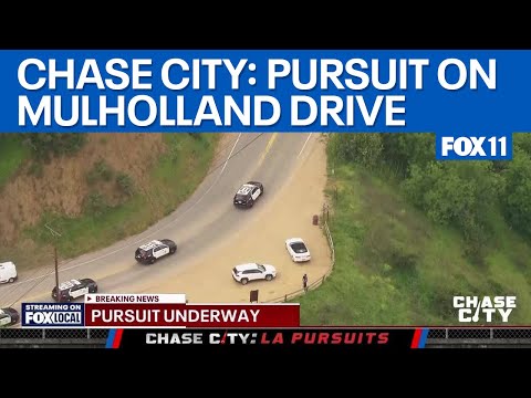 Chase City: Los Angeles Pursuit on Mulholland Drive - 4/25/25 | FOX 11 LA