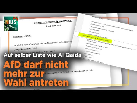 SPD Ministerium setzt AfD und Terroristen gleich | NIUS Live am 5. Dezember 2025