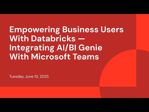 Empowering Business Users With Databricks — Integrating AI/BI Genie With Microsoft Teams