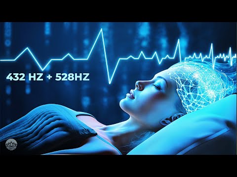 432Hz + 528Hz Healing Sound   Fall Into Peaceful Sleep, Boost Your Serotonin, Dopamine & Endorphins
