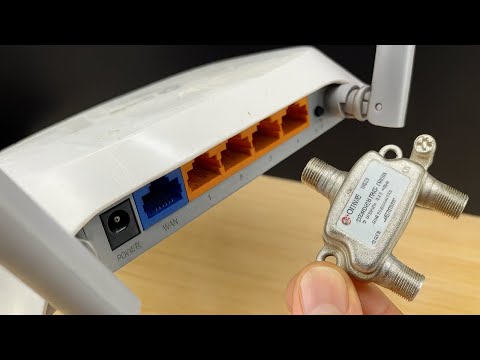 Hidden Power! Insert a SIGNAL SPLITTER inside the WIFI ROUTER and Unlock Free Channels 📡