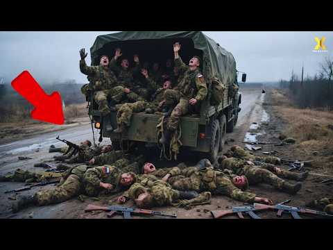 The Ukrainian Azov Unit Uses an FPV Drone to Destroy a Russian Troop Transport Truck