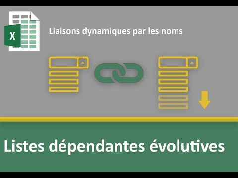 Listes déroulantes Excel dépendantes et évolutives