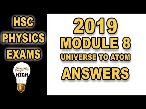HSC 2019 Physics answers - M8 - Universe to the Atom