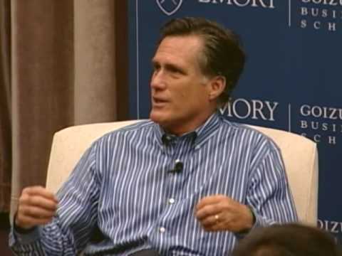 Mitt Romney at Emory's Goizueta Business School