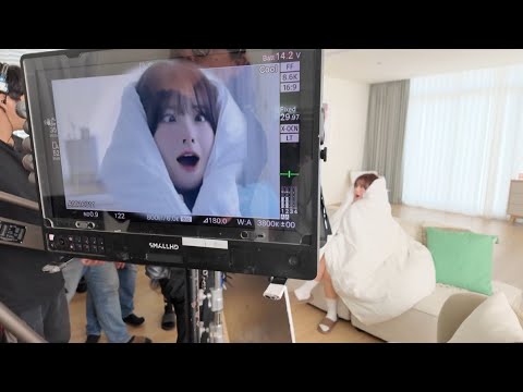 아 연기는 어렵네…FamilyMart commercial shoot scene 💚 Acting is so hard 🫠