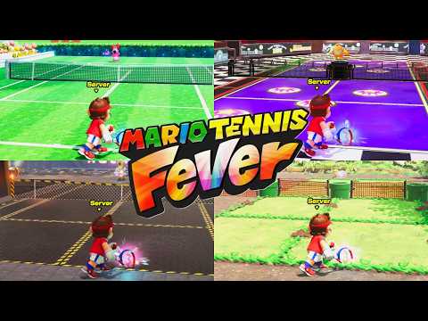 Mario Tennis Fever - All Special Matches Gameplay (4K 60FPS)