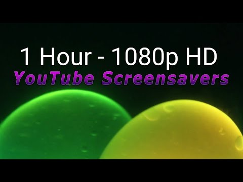 Ambient Green Lava Lamp - HD Screensaver - 1 Hour
