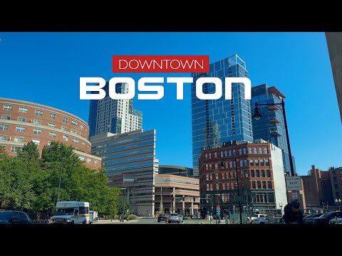 Downtown Boston | Massachusetts | Driving & Walking Tour  [4K]