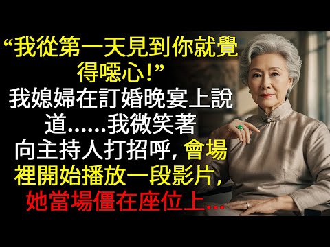 「從第一天起我就覺得你噁心！」我媳婦在訂婚晚宴上說道。我微笑著，向……致意。