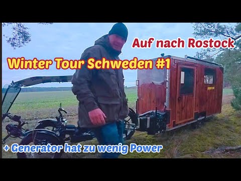 Winter Tour Sweden #1/Too little power + friendly hunter