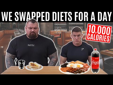 I swapped diets with the WORLD'S STRONGEST MAN | ft. Eddie Hall *10,000 CALORIES*
