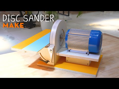 How to Build a Disc Sander from an Old Motor | Full DIY Tutorial & Test