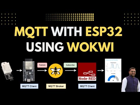 MQTT with ESP32 and DHT22 using Wokwi | Display on Node-Red Dashboard