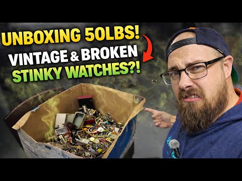 I Bought 50 LBS of STINKY Broken Watches for $85… Was It Worth It?