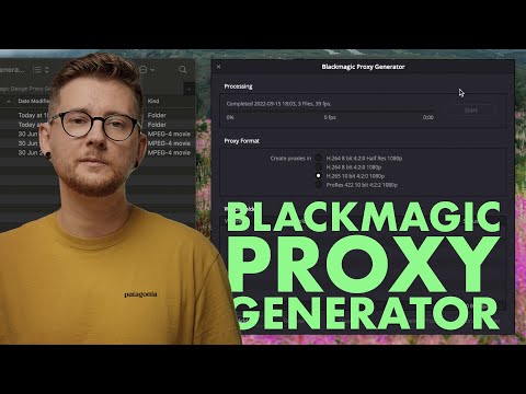 Blackmagic Proxy Generator & PROXY Workflow in Davinci Resolve 18 EXPLAINED! - Tutorial
