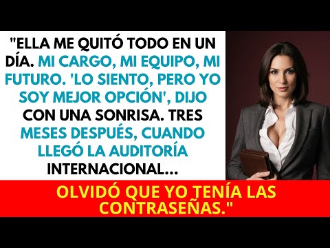 She Took My Job, My Access, and My Promotion — But She Forgot One Crucial Detail