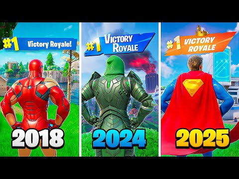 Winning in *EVERY* Superhero Season in Fortnite!