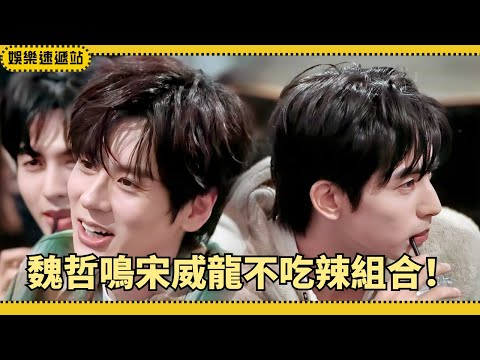 Spicy shock! Wei Zheming & Song Weilong can't handle chili—Ding Chengxin is stunned! 🌶️😱