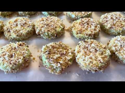 Golden Fried Zucchini With Parmegiano Crunch