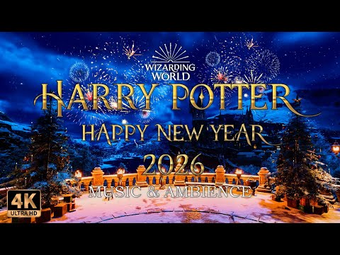 🎇 HAPPY NEW YEAR 2026 from HOGWARTS!🎄 Harry Potter  Music & Ambience 4k
