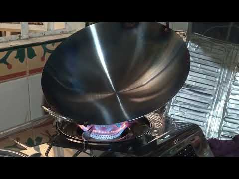 How to season stainless pan | Paano Mag season ng wok pan | AthBanJoyTV