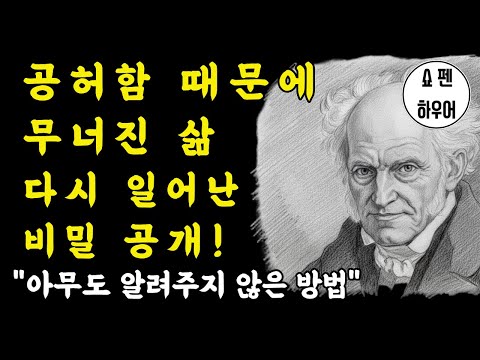 쇼펜하우어 ㅣ평생애썼는데  왜 허전할까? 공허함에서 벗어나는 3가지 방법 | 쇼펜하우어 인생수업