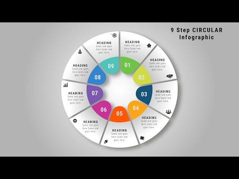 1.Adobe Illustrator Tutorial -  9 Step Circular Infographic Design